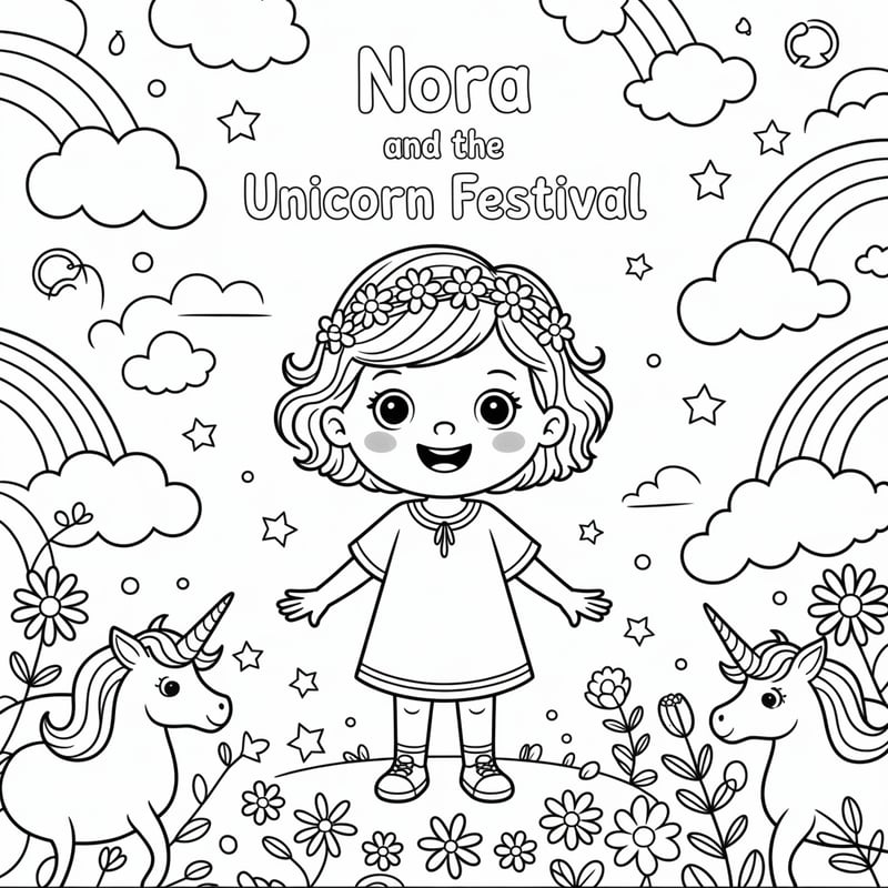 Nora and the Unicorn Festival Art