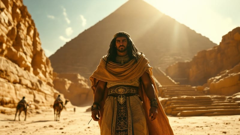 Egyptian Overseer at Pyramid