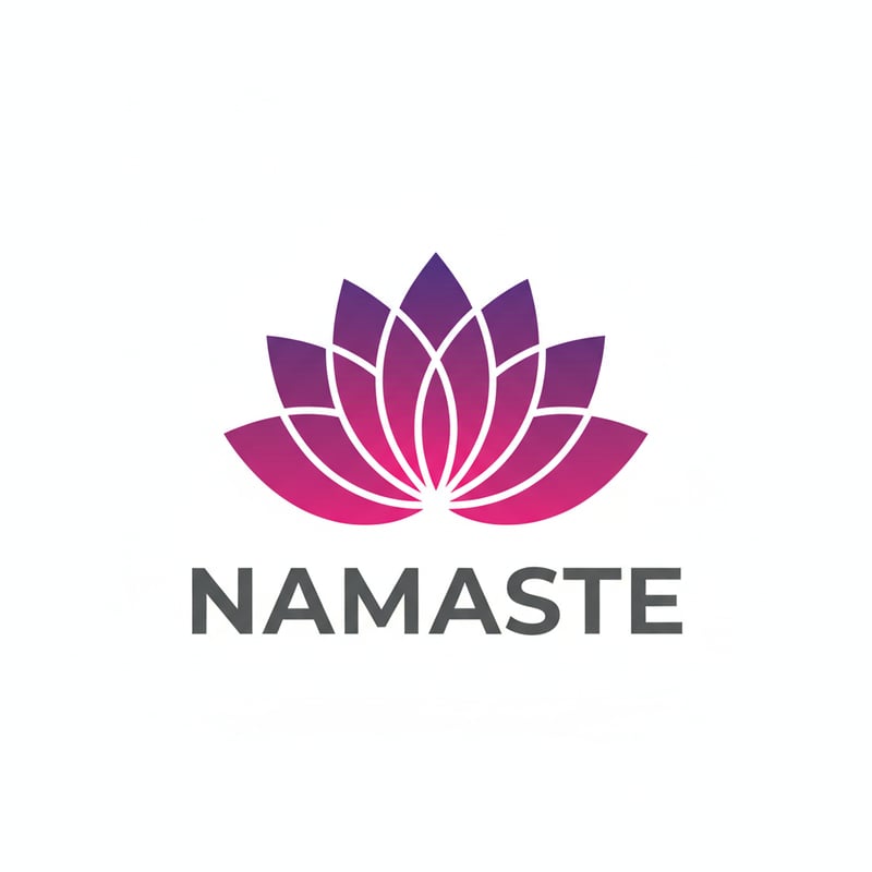 Minimalist Lotus Flower Logo