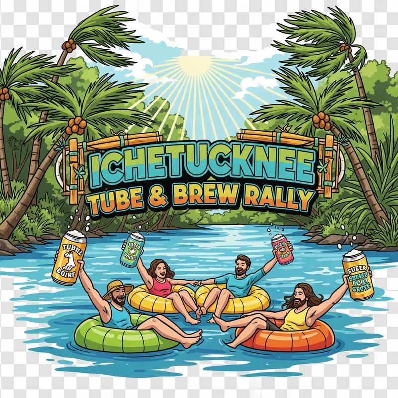 Ichetucknee Tube & Brew Rally Badge