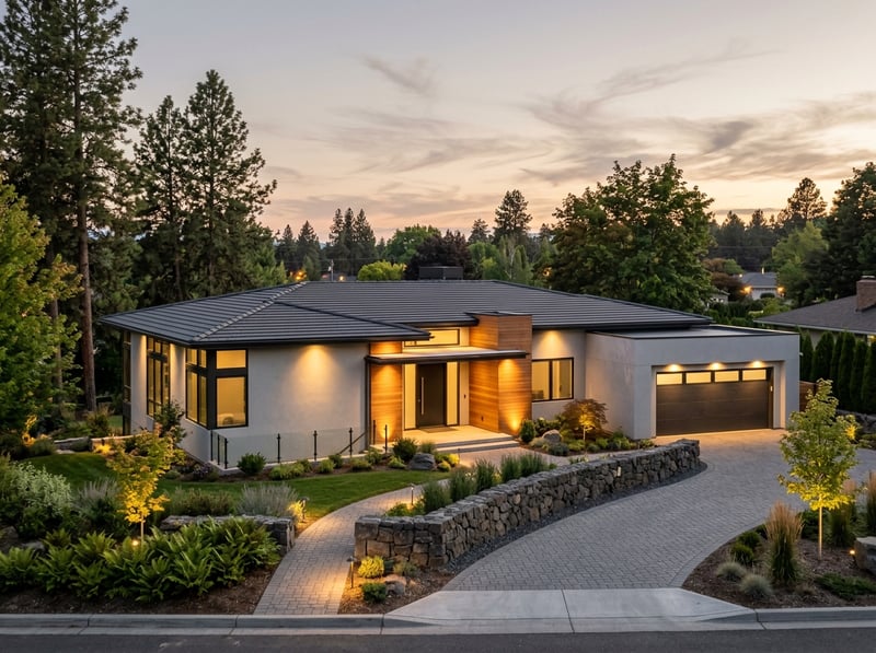Contemporary Suburban Home Photography