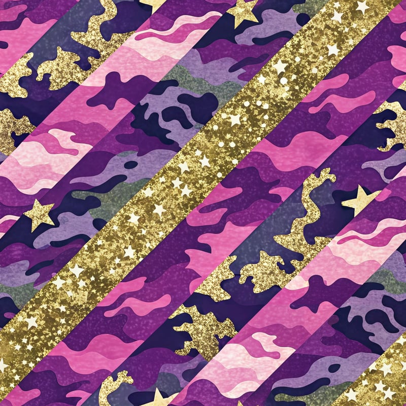 Striking Electric Violet Camouflage