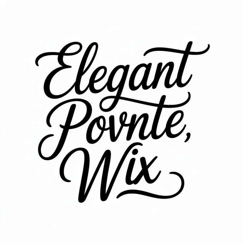 Elegant Black Cursive Fonts