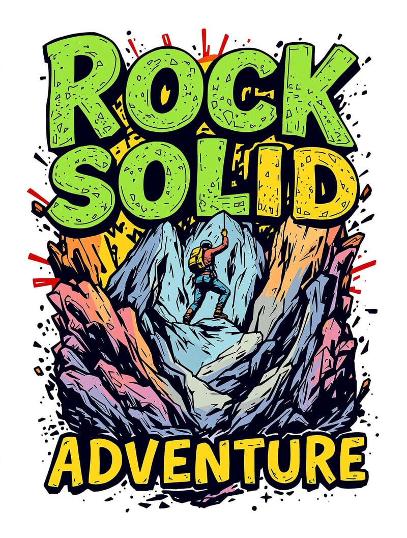 Rock Solid Adventure T-Shirt Design