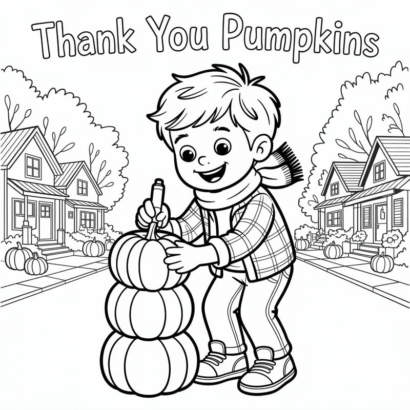 Autumn Kids' Coloring Page: Henry