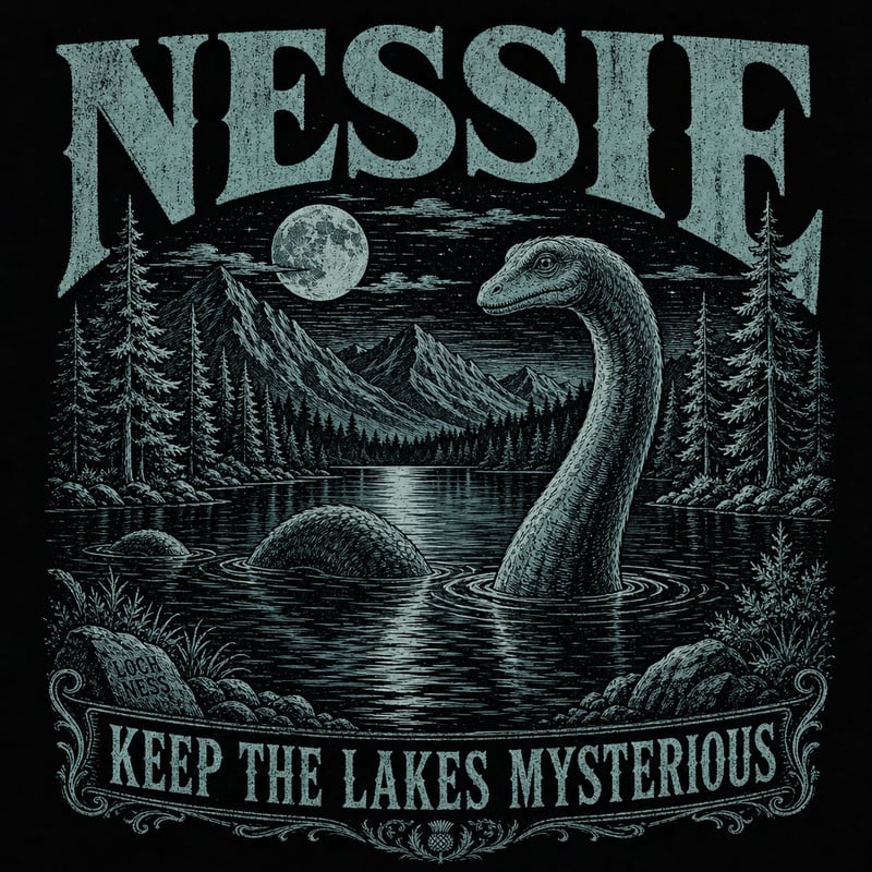 Retro Nessie Lake Shirt