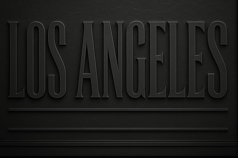Los Angeles Text Image Reimagined