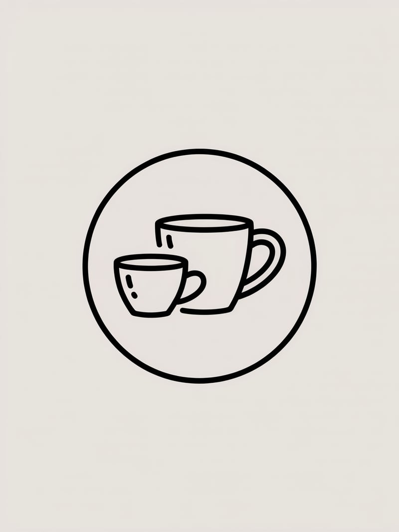 Clean Circular Logo for CupandMugMarket