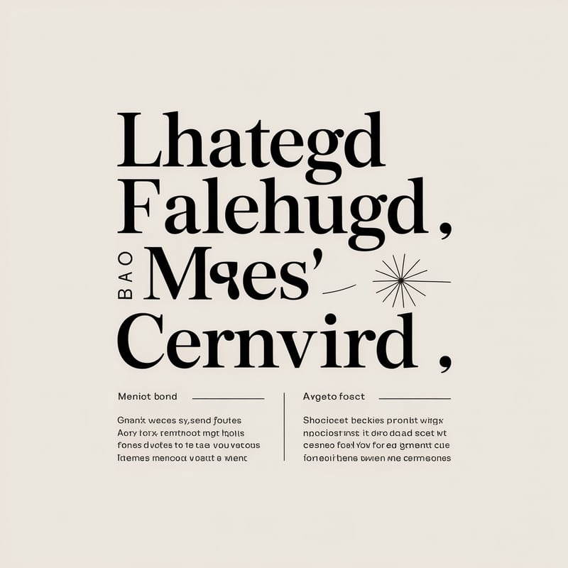 Stacked Centered Text Layout