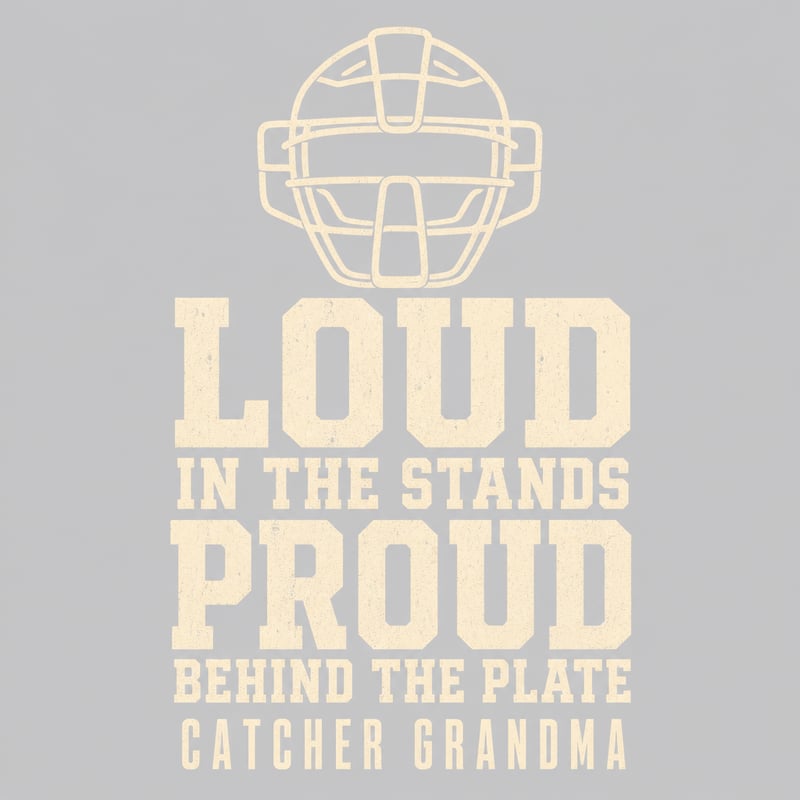 Vintage Collegiate Catcher Grandma Tee