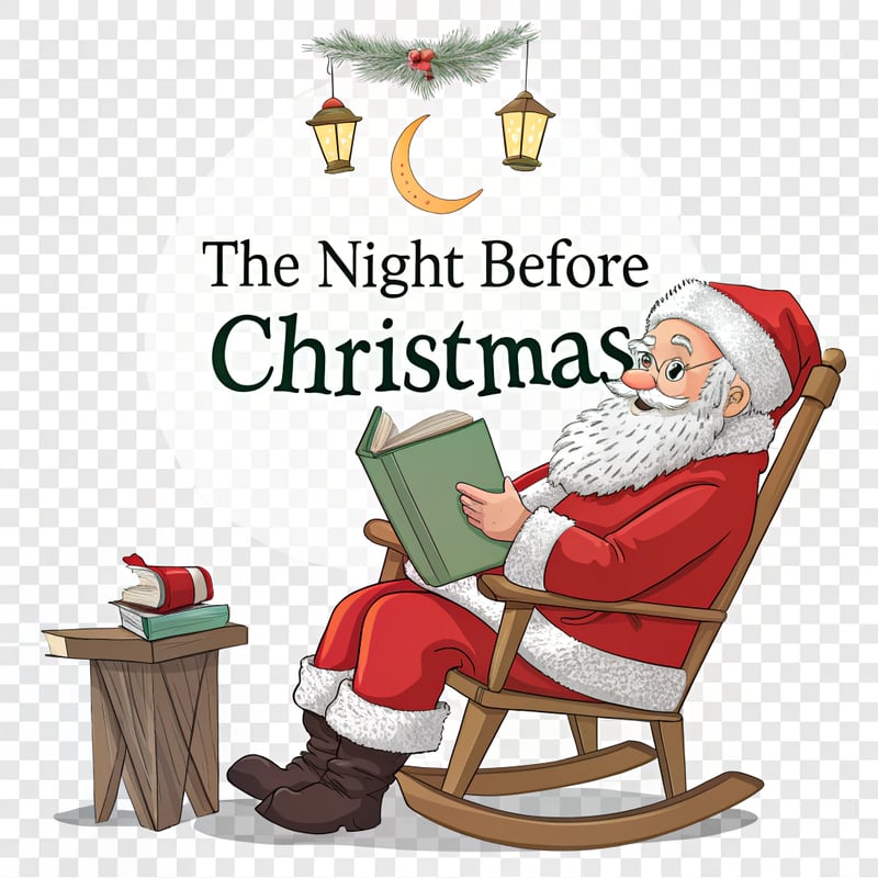 Santa Claus Reading Christmas Story