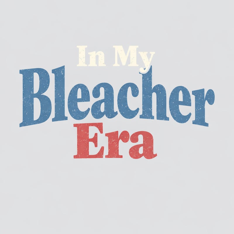 In My Bleacher Era Retro T-Shirt Design