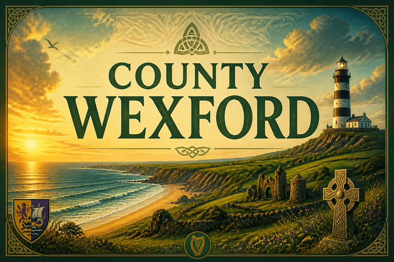 County Wexford Irish Ancestry Poster
