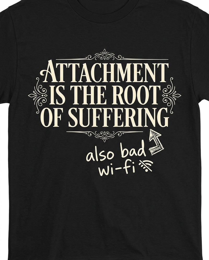 Vibrant T-Shirt Design with Sarcastic Quote