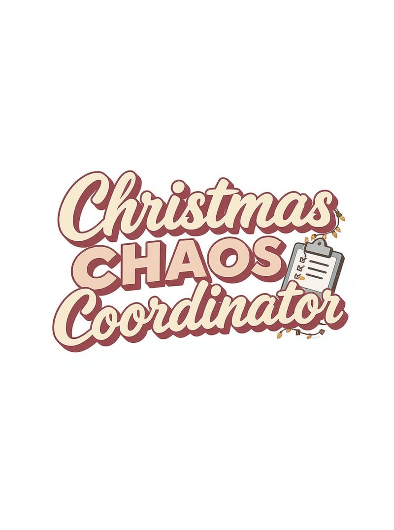 Christmas Chaos Coordinator Shirt Design