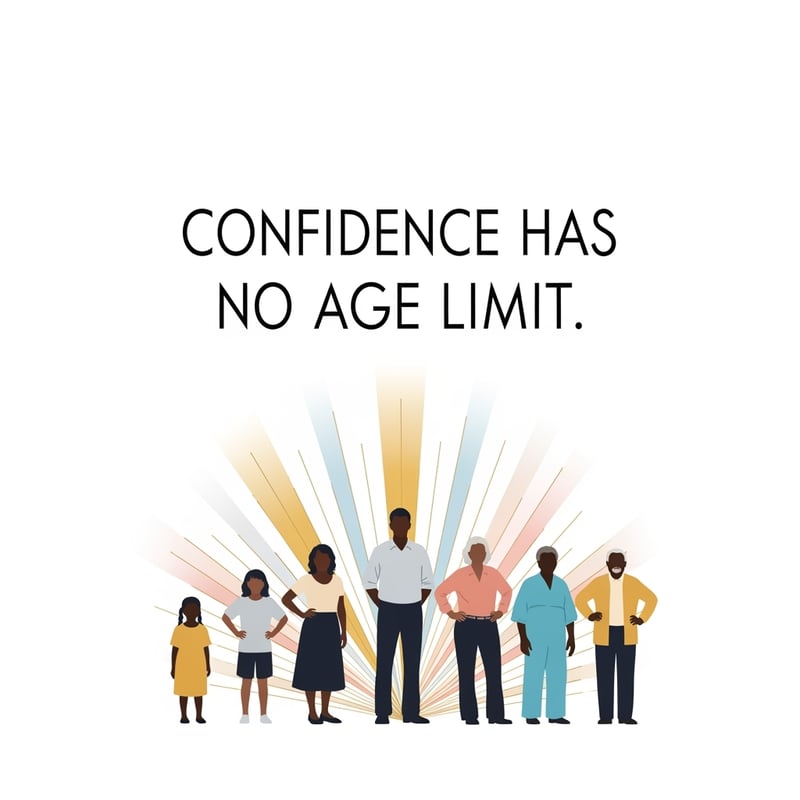 Confidence Has No Age Limit Design
