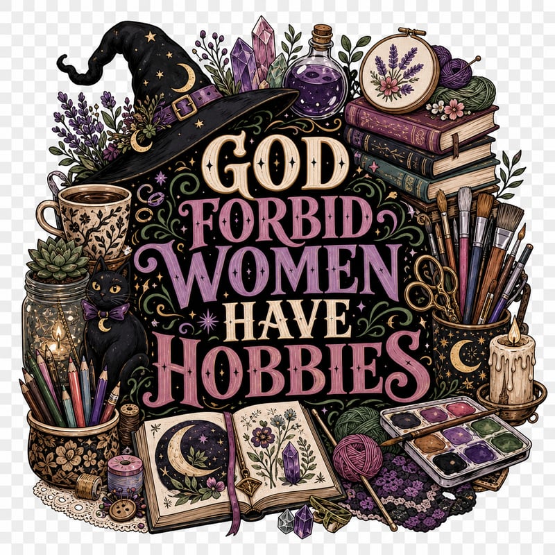 Maximalist Witch Hobbies Graphic