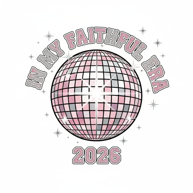 Silver Pink Disco Ball 2026
