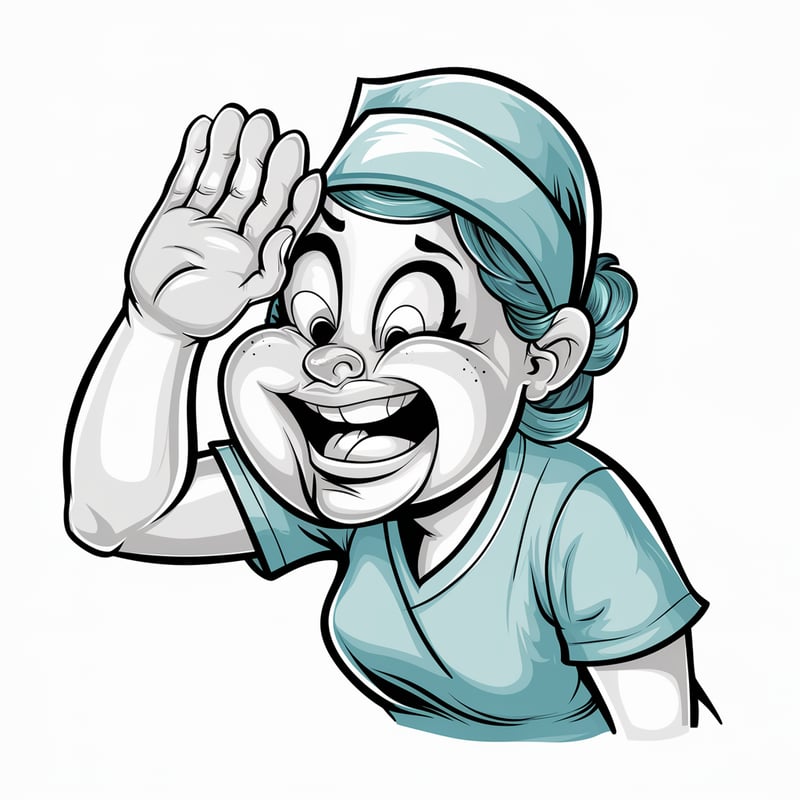 Cute Cartoon Nurse Facepalm