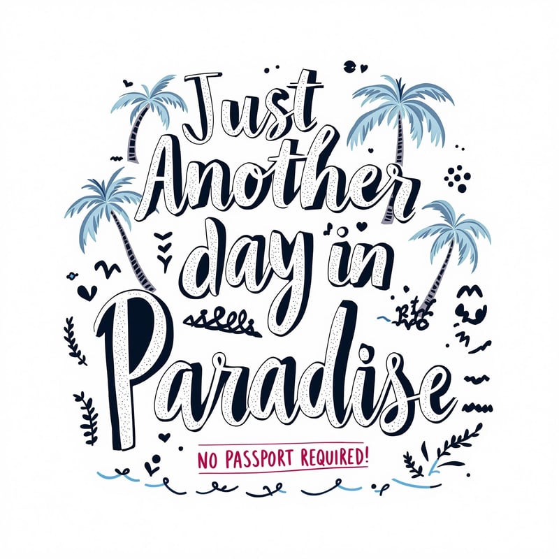Island Vibes Lettering Design