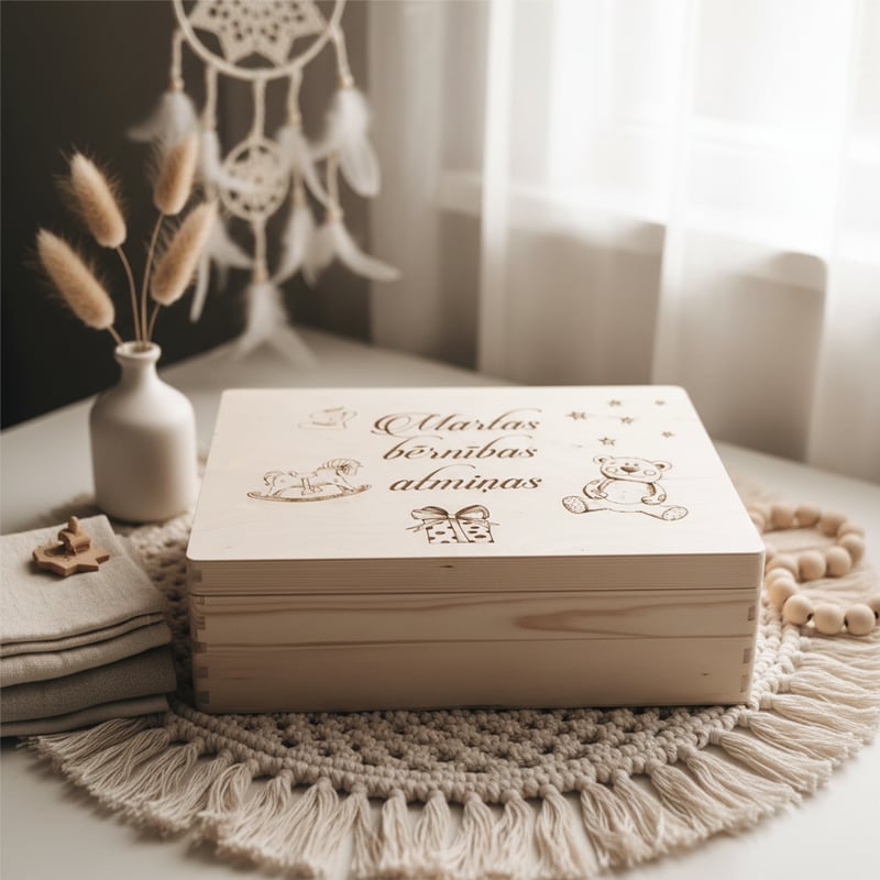 Boho Style Box Mockup