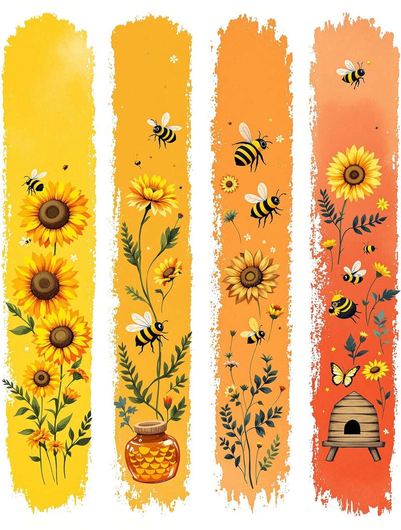 Vibrant Bee-Themed T-Shirt Design