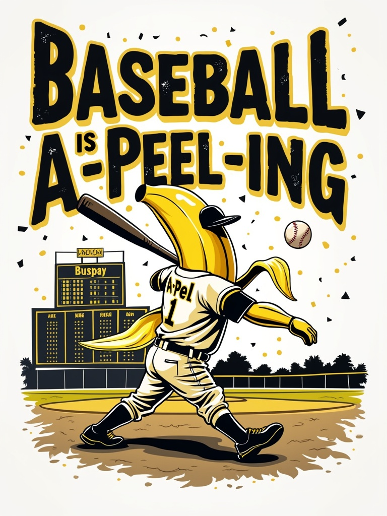 Baseball Is A-Peel-ing Art