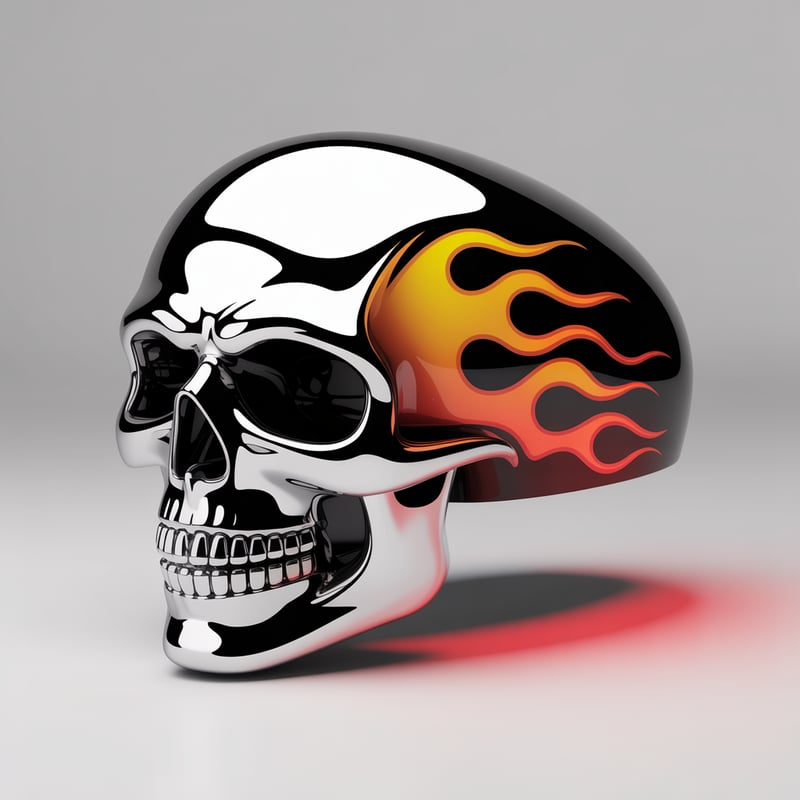 Skull-Shaped Motorcycle Gas Tank