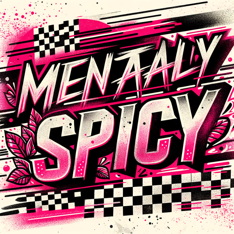 Mentally Spicy Grunge Illustration