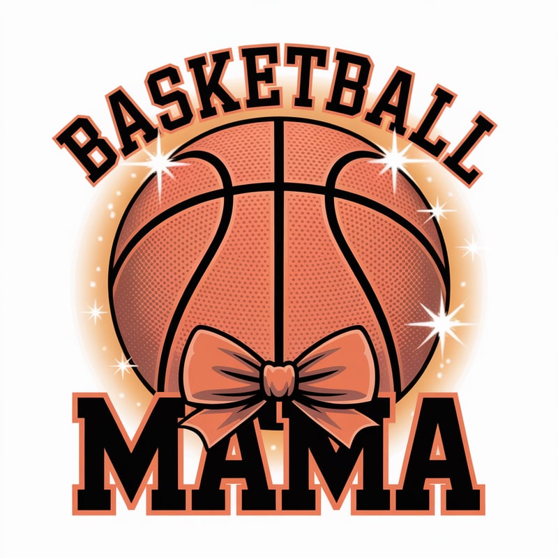 Vibrant Basketball Graphic Design