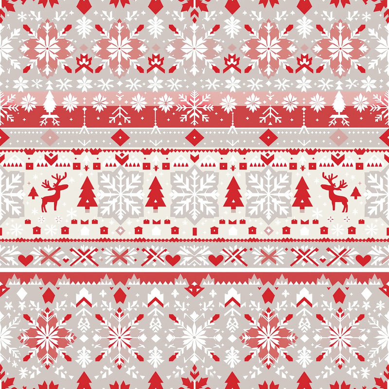 Nordic Christmas Pattern Design