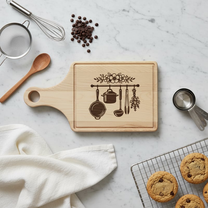 Flatlay Culinary Baking Scene
