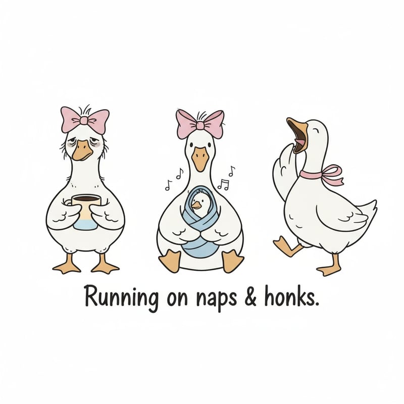 Funny New Mom Goose Design