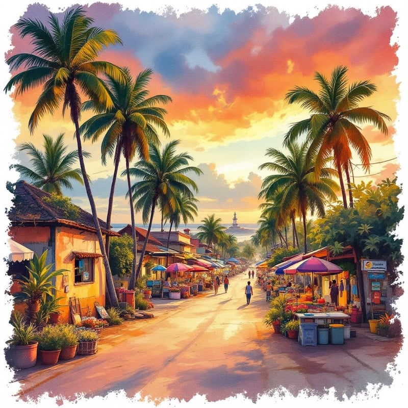 Vibrant Jaffna Travel Poster