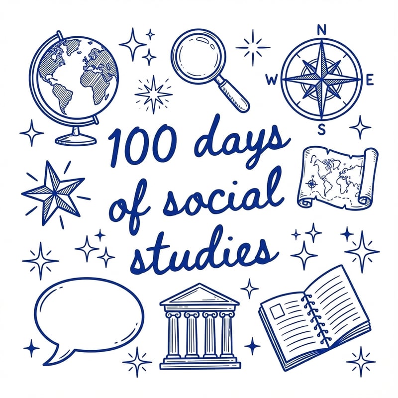 100 Days of Social Studies Doodle