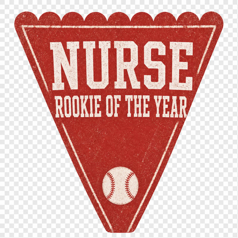 Vintage Nurse Pennant Badge