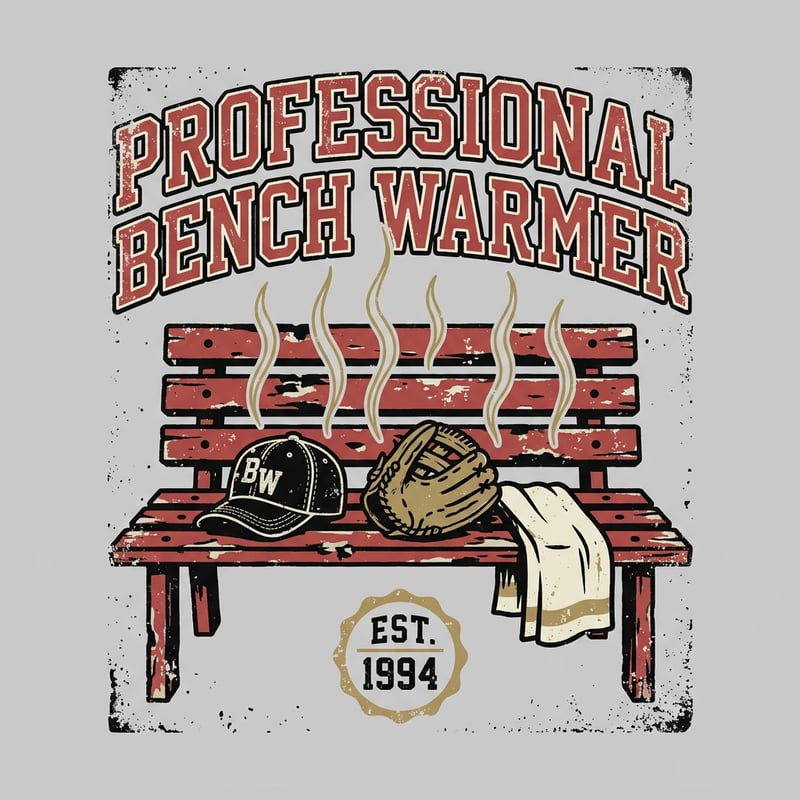 Professional Bench Warmer T-Shirt Design