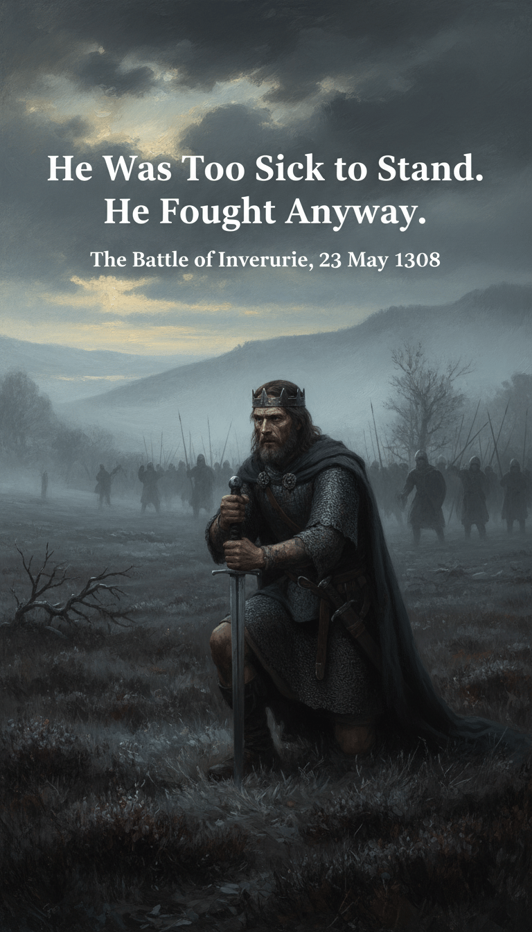 Medieval Scottish King at Dawn Battle