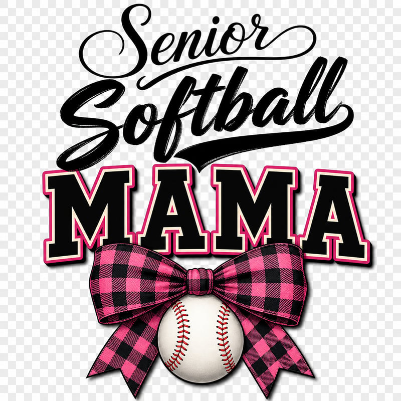 Senior Softball Mama Sublimation Design