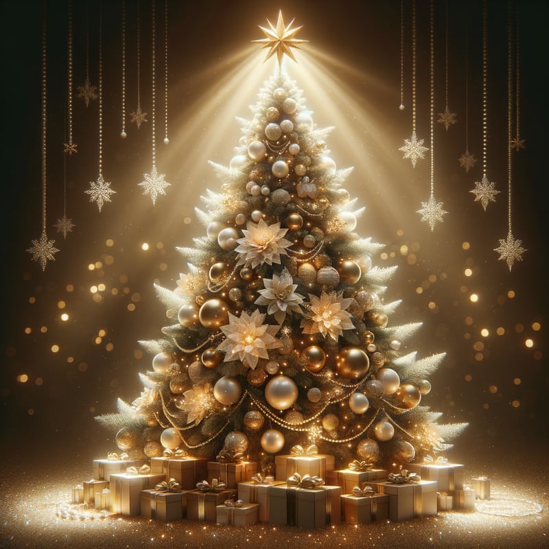 Luxurious Christmas Tree Illustration