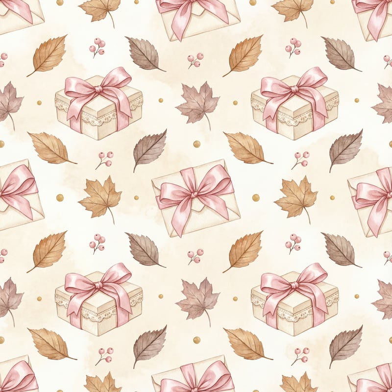 Pastel Pink Satin Bow Pattern