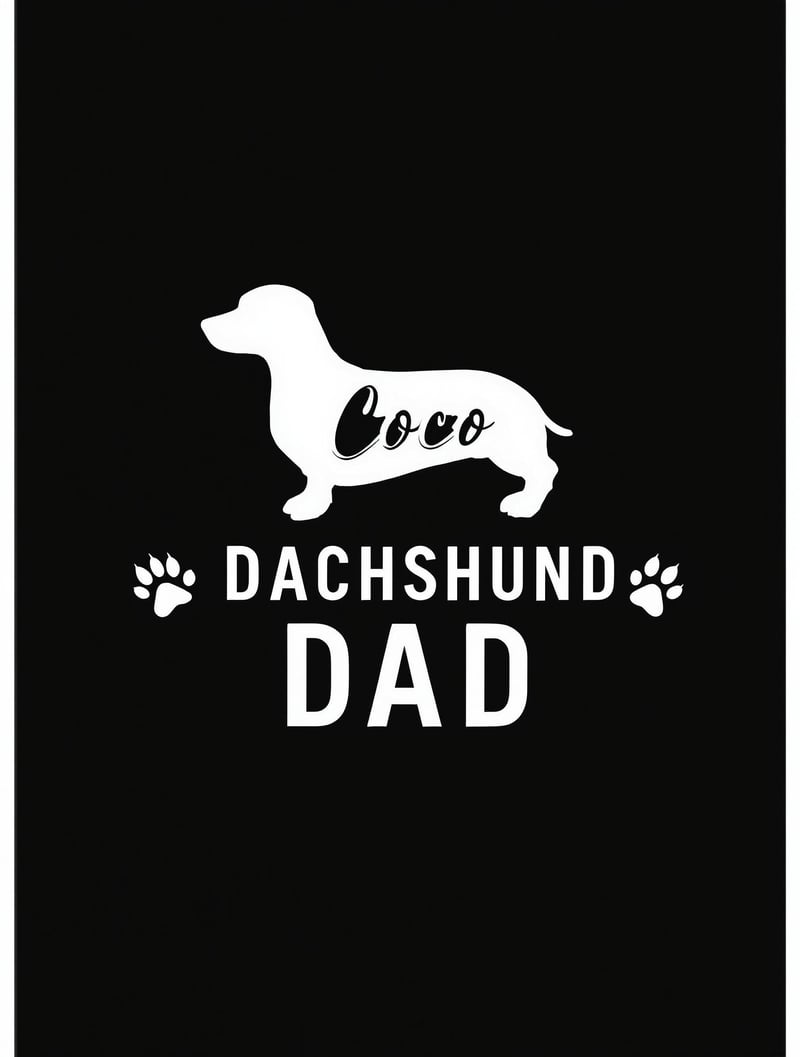Stylish Dachshund Graphic Design