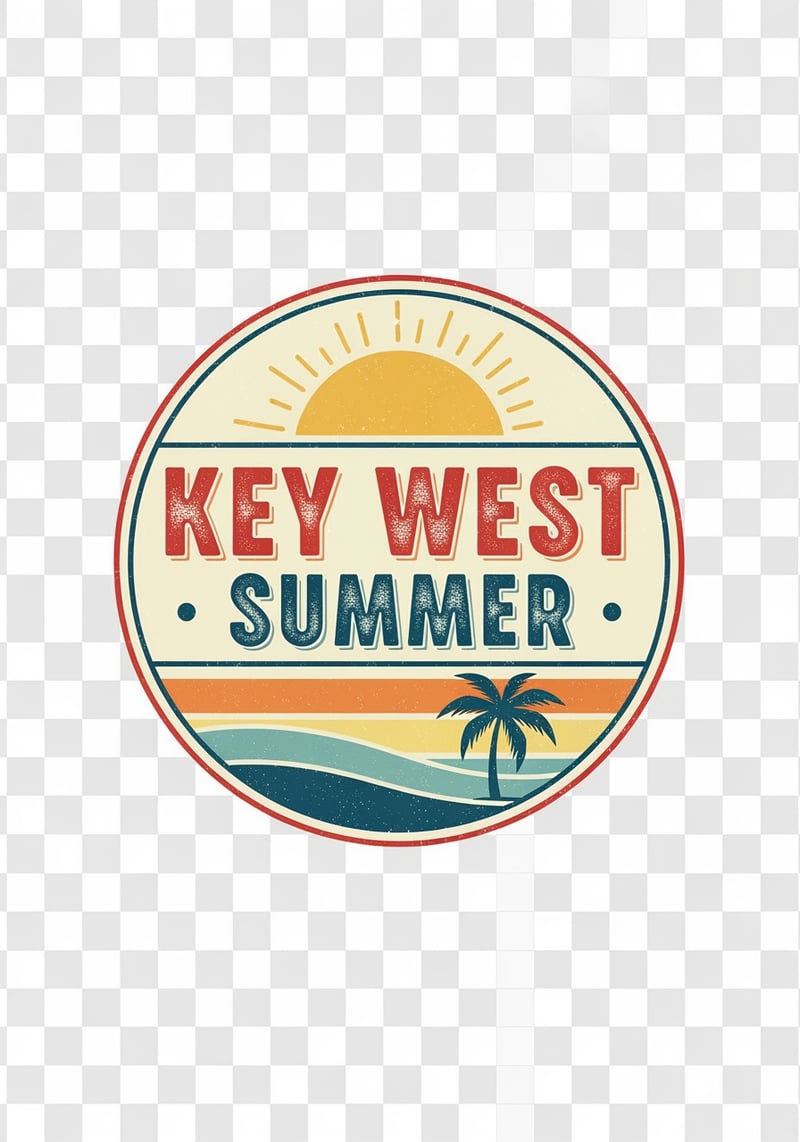 Vintage Key West Summer Badge