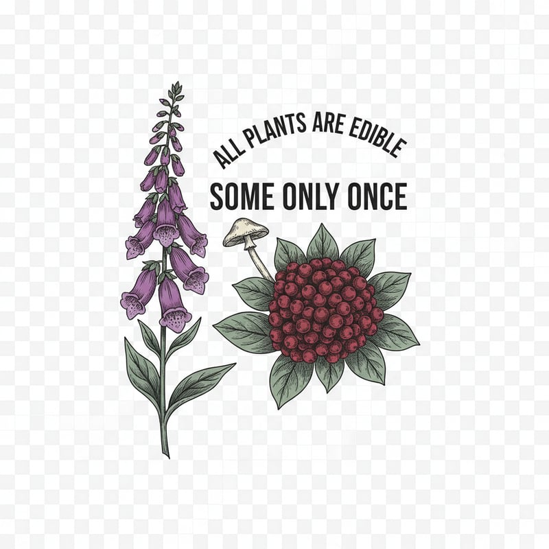 Dark Botanical Apparel Graphic