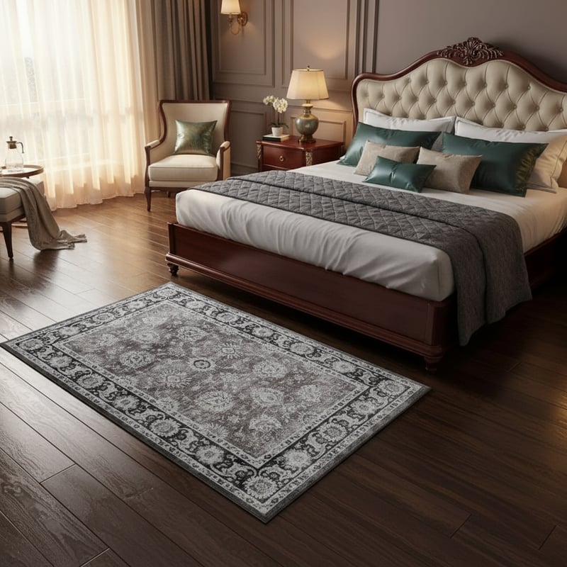 Luxury Adult Bedroom Rug Mockup