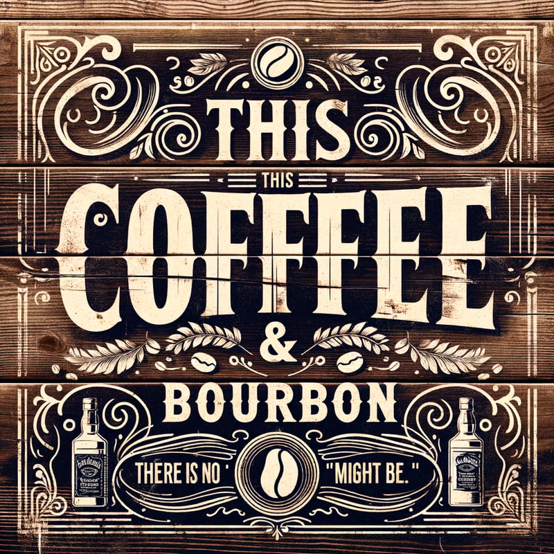 Vintage Western Coffee & Bourbon Design