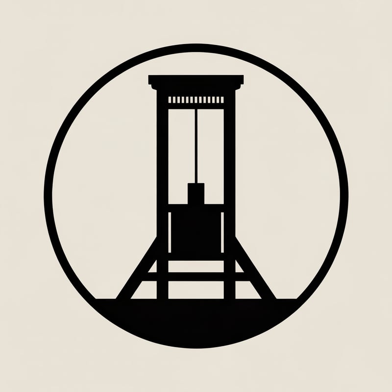 Minimal Guillotine Vector Badge