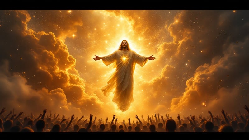 Radiant Jesus in Cosmic Splendor