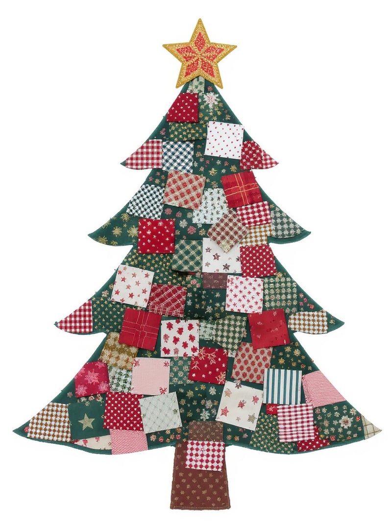 Festive Patchwork Christmas Trees