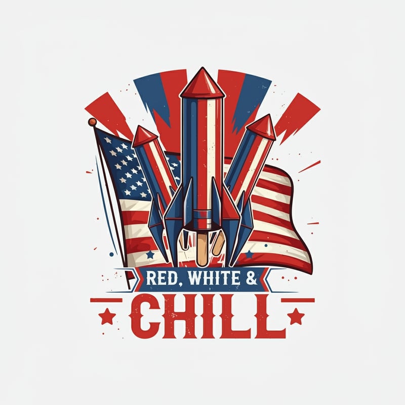Patriotic Rocket Popsicle Design
